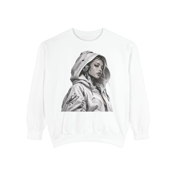 Hooded Woman Sketch Sweatshirt