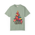 Merry in Bloom Floral Christmas Tree T-Shirt, Calla Lily Christmas Tee, Botanical Holiday Shirt, Christmas Gift for Her