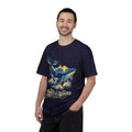 Celestial Whale Shirt, Drift Into Wonder Starry Night Ocean Tee, Unisex Cosmic Whale Graphic T-Shirt, Sailboat Sunset, Ocean Lover Gift