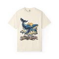 Celestial Whale Shirt, Drift Into Wonder Starry Night Ocean Tee, Unisex Cosmic Whale Graphic T-Shirt, Sailboat Sunset, Ocean Lover Gift