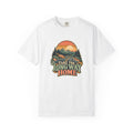 Take the Long Way Home Shirt, Retro Sunset Mountain Road Trip Tee, Unisex Vintage Adventure Graphic T-Shirt, Hiking Gift, Travel Lover