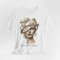 Regard Libre Fashion Art Tee, French Chic Graphic T-Shirt, Elegant Woman Portrait Shirt, Parisian Style Top, Fashion Illustration Gift