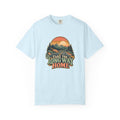 Take the Long Way Home Shirt, Retro Sunset Mountain Road Trip Tee, Unisex Vintage Adventure Graphic T-Shirt, Hiking Gift, Travel Lover
