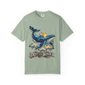 Celestial Whale Shirt, Drift Into Wonder Starry Night Ocean Tee, Unisex Cosmic Whale Graphic T-Shirt, Sailboat Sunset, Ocean Lover Gift
