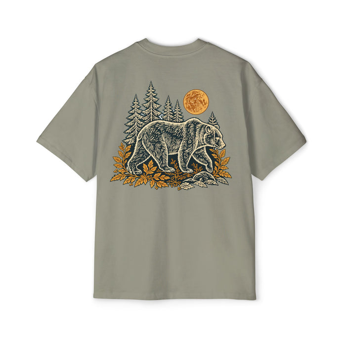 Woodland Bear Men's Heavy Oversized Tee