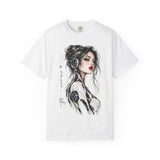 Robotic Woman Sketch Garment-Dyed Tee