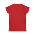 Women's Noël Christmas T-Shirt – Burgundy Ribbon Tree and Gold Star Graphic