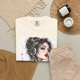 Robotic Woman Sketch Garment-Dyed Tee
