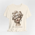 Regard Libre Fashion Art Tee, French Chic Graphic T-Shirt, Elegant Woman Portrait Shirt, Parisian Style Top, Fashion Illustration Gift