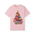 Merry in Bloom Floral Christmas Tree T-Shirt, Calla Lily Christmas Tee, Botanical Holiday Shirt, Christmas Gift for Her