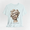 Regard Libre Fashion Art Tee, French Chic Graphic T-Shirt, Elegant Woman Portrait Shirt, Parisian Style Top, Fashion Illustration Gift