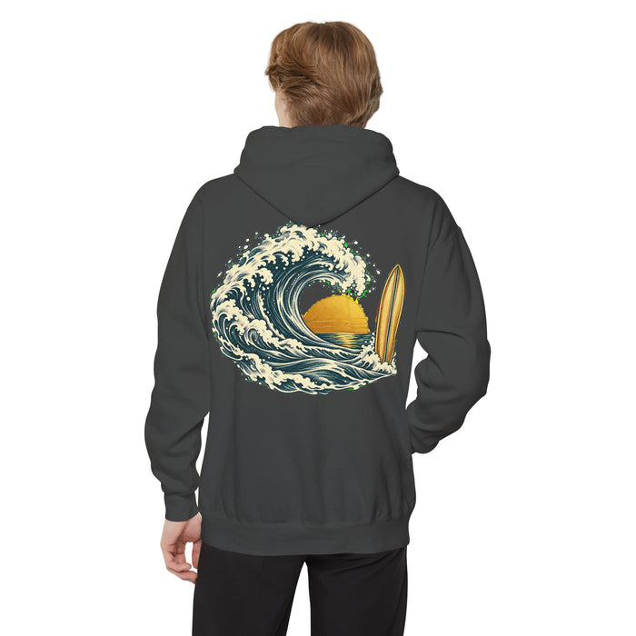 Sunset Wave Unisex Garment-Dyed Hoodie