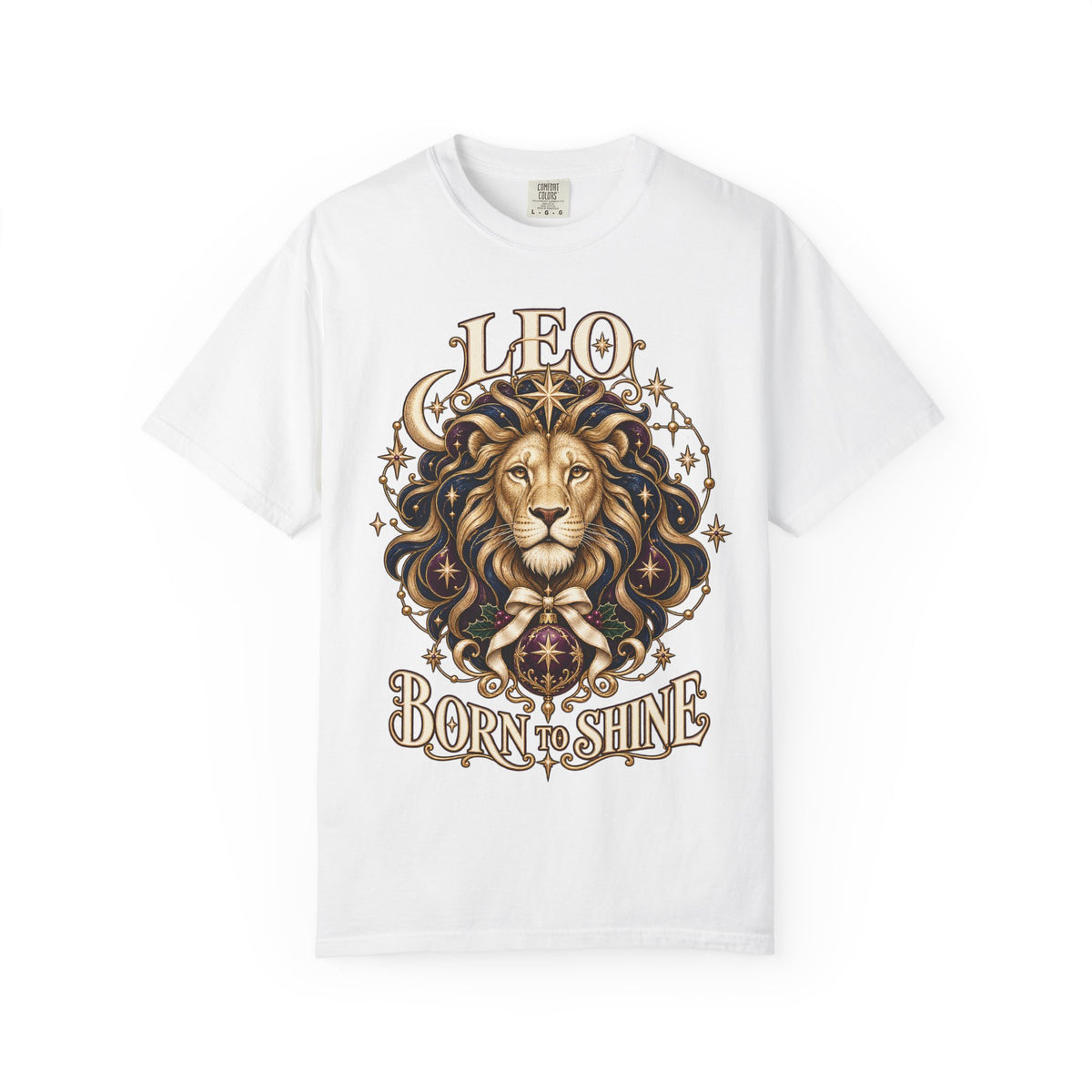 Copy of Leo Zodiac Shirt, Born to Shine Leo Tee, Christmas Gift for Leo, Celestial Lion Astrology T-Shirt, Leo Birthday Gift, Comfort Colors