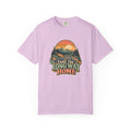 Take the Long Way Home Shirt, Retro Sunset Mountain Road Trip Tee, Unisex Vintage Adventure Graphic T-Shirt, Hiking Gift, Travel Lover