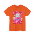 Dial-Up Diva Retro Computer T-Shirt | Y2K Graphic Tee | 90s Nostalgia Shirt | Pink Aesthetic Gift for Her