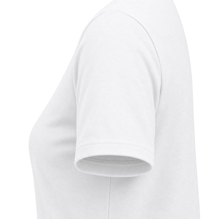 Women's Noël Christmas T-Shirt – Burgundy Ribbon Tree and Gold Star Graphic