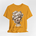 Regard Libre Fashion Art Tee, French Chic Graphic T-Shirt, Elegant Woman Portrait Shirt, Parisian Style Top, Fashion Illustration Gift