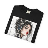 Robotic Woman Sketch Garment-Dyed Tee