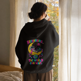 Recharging The World Can Wait Hoodie | Cute Robot Moon Sweatshirt | Cozy Introvert Hoodie | Self Care Gift