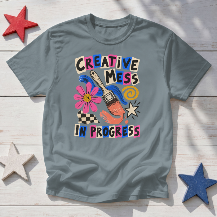 Creative Mess Art Collage Tee