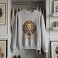 Leo Zodiac Sweatshirt, Born to Shine Leo Crewneck, Christmas Gift for Leo, Celestial Lion Astrology Sweater, Leo Birthday Gift, Cozy