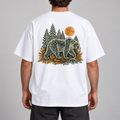 “Woodland Bear, Men's Heavy Oversized Tee
