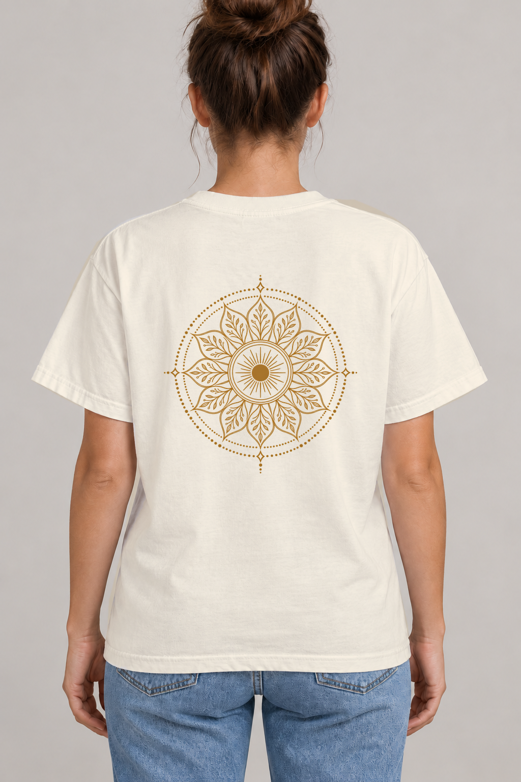 Unisex Boho Back Print T-Shirt