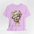 Regard Libre Fashion Art Tee, French Chic Graphic T-Shirt, Elegant Woman Portrait Shirt, Parisian Style Top, Fashion Illustration Gift