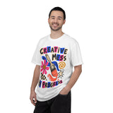 Creative Mess Art Collage Tee – Dark Colors