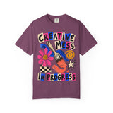 Creative Mess Art Collage Tee – Dark Colors