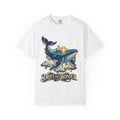 Celestial Whale Shirt, Drift Into Wonder Starry Night Ocean Tee, Unisex Cosmic Whale Graphic T-Shirt, Sailboat Sunset, Ocean Lover Gift