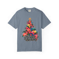 Merry in Bloom Floral Christmas Tree T-Shirt, Calla Lily Christmas Tee, Botanical Holiday Shirt, Christmas Gift for Her