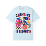 Creative Mess Art Collage Tee – Dark Colors