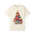 Merry in Bloom Floral Christmas Tree T-Shirt, Calla Lily Christmas Tee, Botanical Holiday Shirt, Christmas Gift for Her