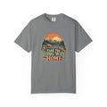 Take the Long Way Home Shirt, Retro Sunset Mountain Road Trip Tee, Unisex Vintage Adventure Graphic T-Shirt, Hiking Gift, Travel Lover