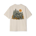 “Woodland Bear, Men's Heavy Oversized Tee