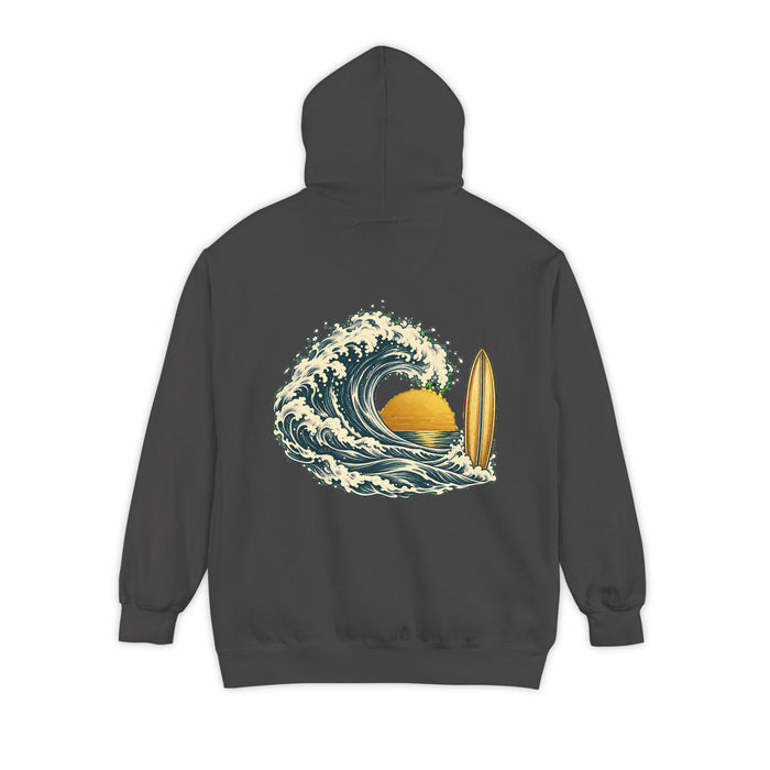 Sunset Wave Unisex Garment-Dyed Hoodie