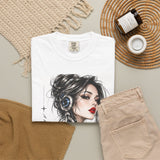 Robotic Woman Sketch Garment-Dyed Tee