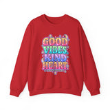 Good Vibes Kind Heart Crewneck Sweatshirt