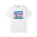 Low Battery High Standards Shirt, Comfort Colors Funny Tired Mom Tee, Sarcastic Introvert Graphic T-Shirt, Retro Unisex Gift for Her
