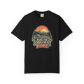 Take the Long Way Home Shirt, Retro Sunset Mountain Road Trip Tee, Unisex Vintage Adventure Graphic T-Shirt, Hiking Gift, Travel Lover