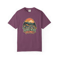 Take the Long Way Home Shirt, Retro Sunset Mountain Road Trip Tee, Unisex Vintage Adventure Graphic T-Shirt, Hiking Gift, Travel Lover