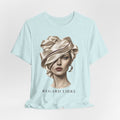 Regard Libre Fashion Art Tee, French Chic Graphic T-Shirt, Elegant Woman Portrait Shirt, Parisian Style Top, Fashion Illustration Gift