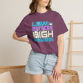 Low Battery High Standards Shirt, Comfort Colors Funny Tired Mom Tee, Sarcastic Introvert Graphic T-Shirt, Retro Unisex Gift for Her