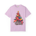 Merry in Bloom Floral Christmas Tree T-Shirt, Calla Lily Christmas Tee, Botanical Holiday Shirt, Christmas Gift for Her