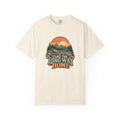 Take the Long Way Home Shirt, Retro Sunset Mountain Road Trip Tee, Unisex Vintage Adventure Graphic T-Shirt, Hiking Gift, Travel Lover