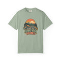 Take the Long Way Home Shirt, Retro Sunset Mountain Road Trip Tee, Unisex Vintage Adventure Graphic T-Shirt, Hiking Gift, Travel Lover