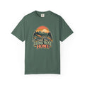 Take the Long Way Home Shirt, Retro Sunset Mountain Road Trip Tee, Unisex Vintage Adventure Graphic T-Shirt, Hiking Gift, Travel Lover