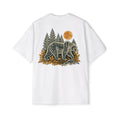 “Woodland Bear, Men's Heavy Oversized Tee
