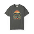 Take the Long Way Home Shirt, Retro Sunset Mountain Road Trip Tee, Unisex Vintage Adventure Graphic T-Shirt, Hiking Gift, Travel Lover